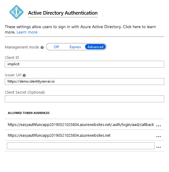Azure Portal - Custom OpenID Connect provider